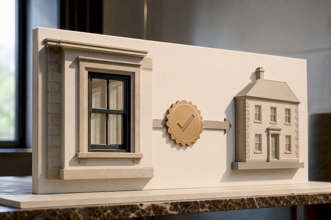 Illustration of listed building window consent