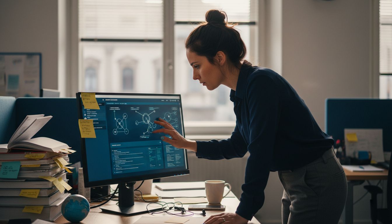 IT analyst using insurance workflow platform