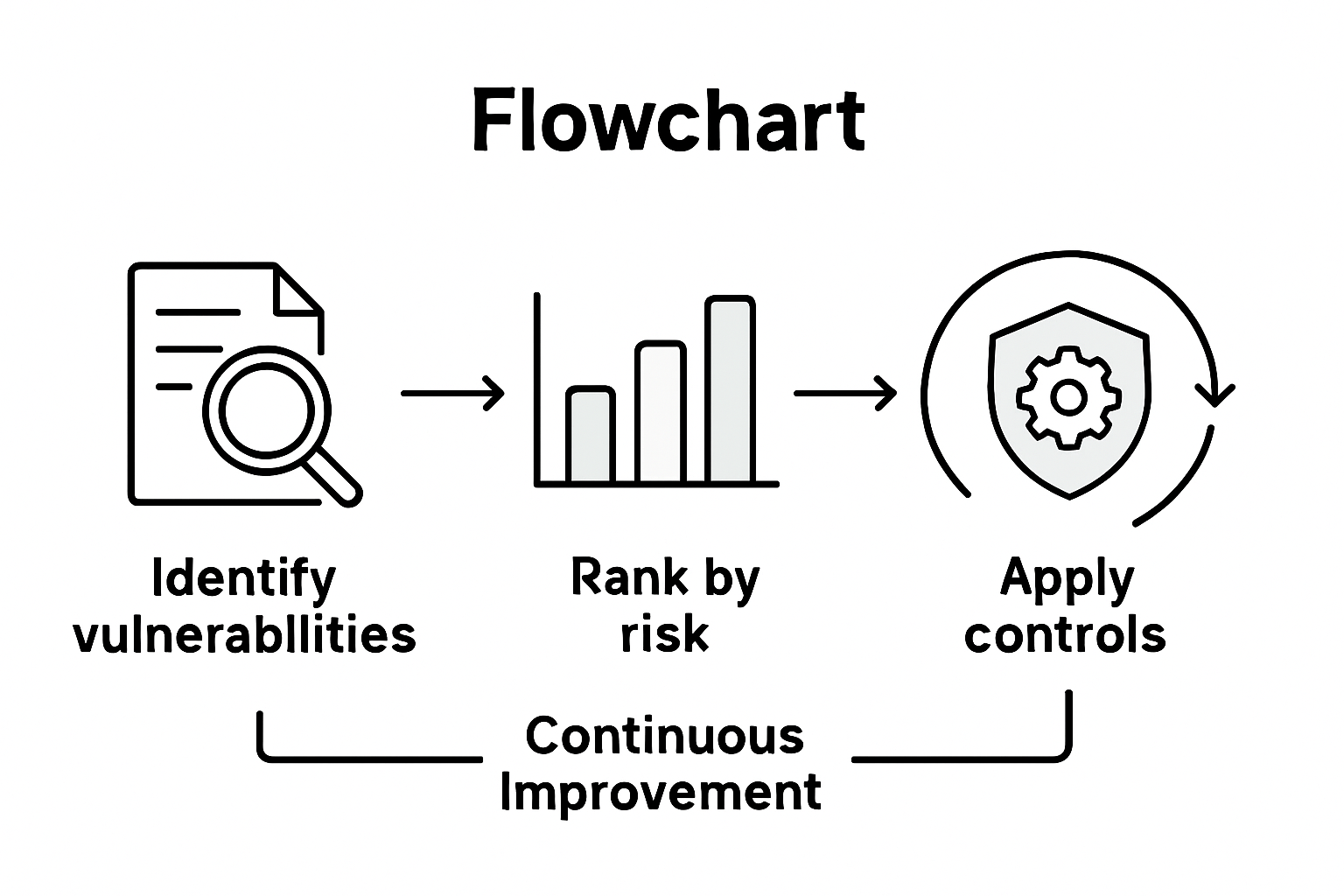 Infographic showing data security audit steps