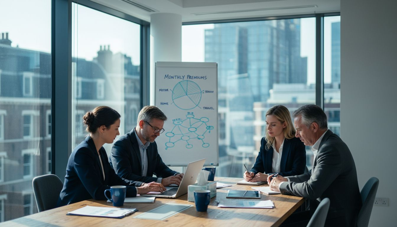 Insurance team working on billing tasks