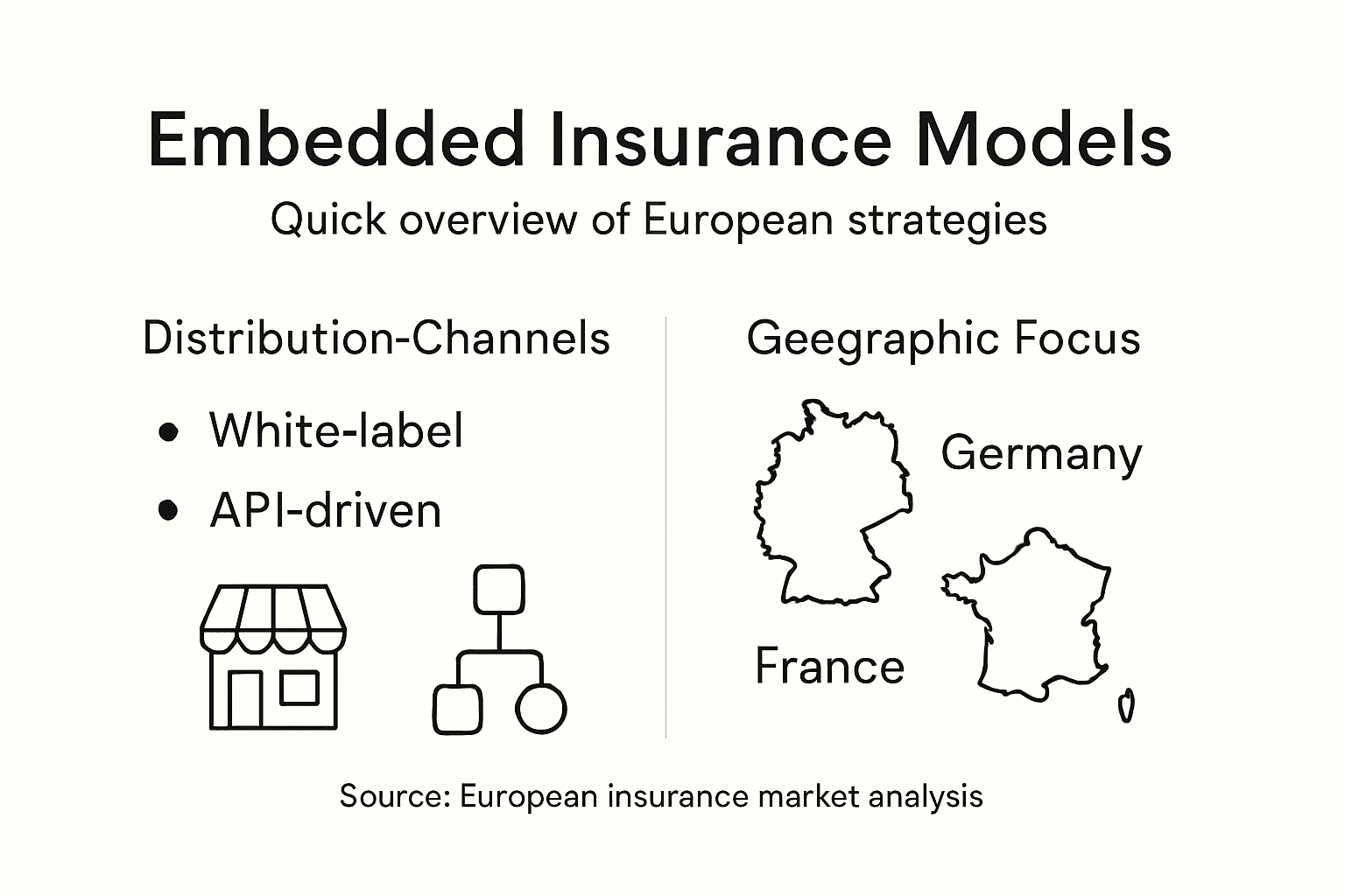 Infographic showing embedded insurance model overview