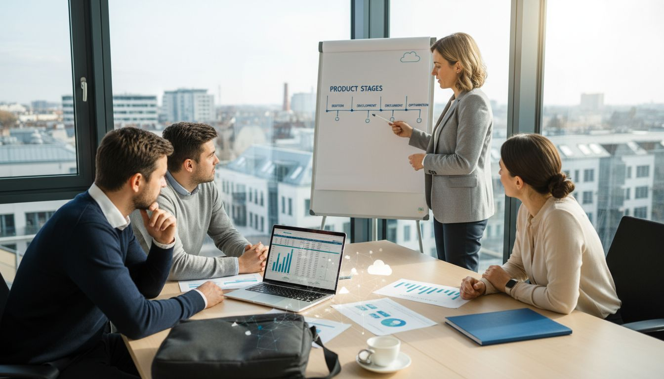 Insurance team reviews product lifecycle timeline