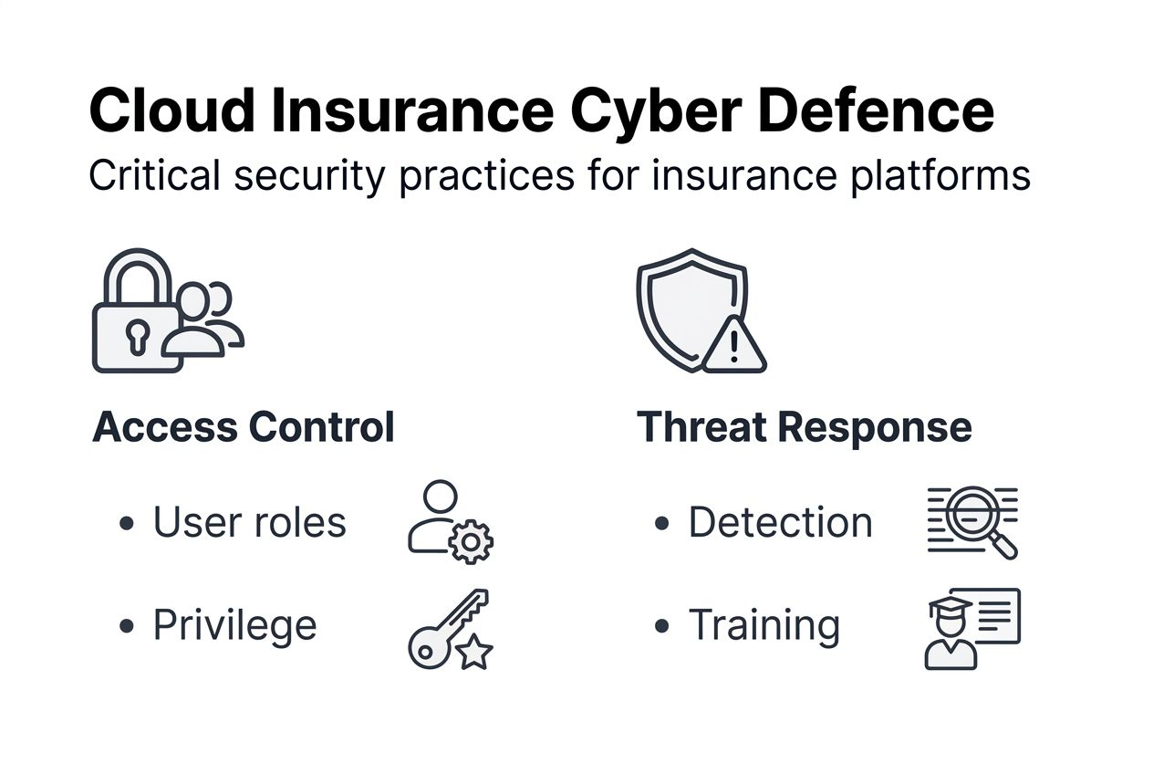 Infographic showing cloud insurance cyber defense