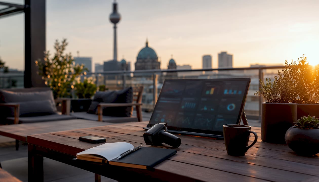Modern insurance claims automation workspace