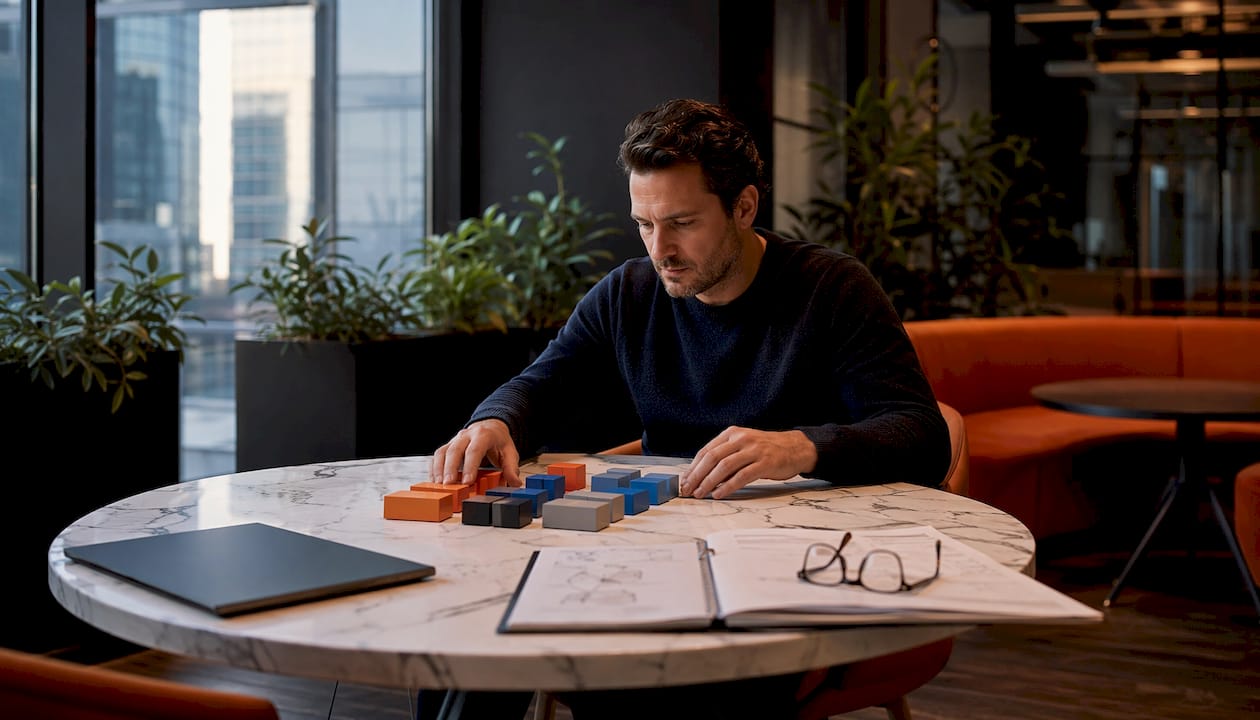 Workspace showing microservices architecture visualization