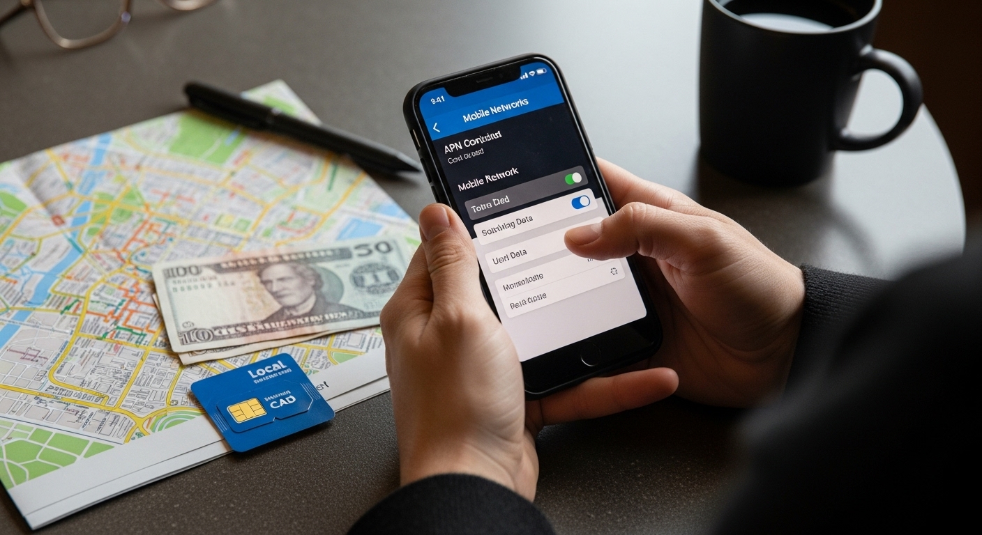 configurar red móvil viaje