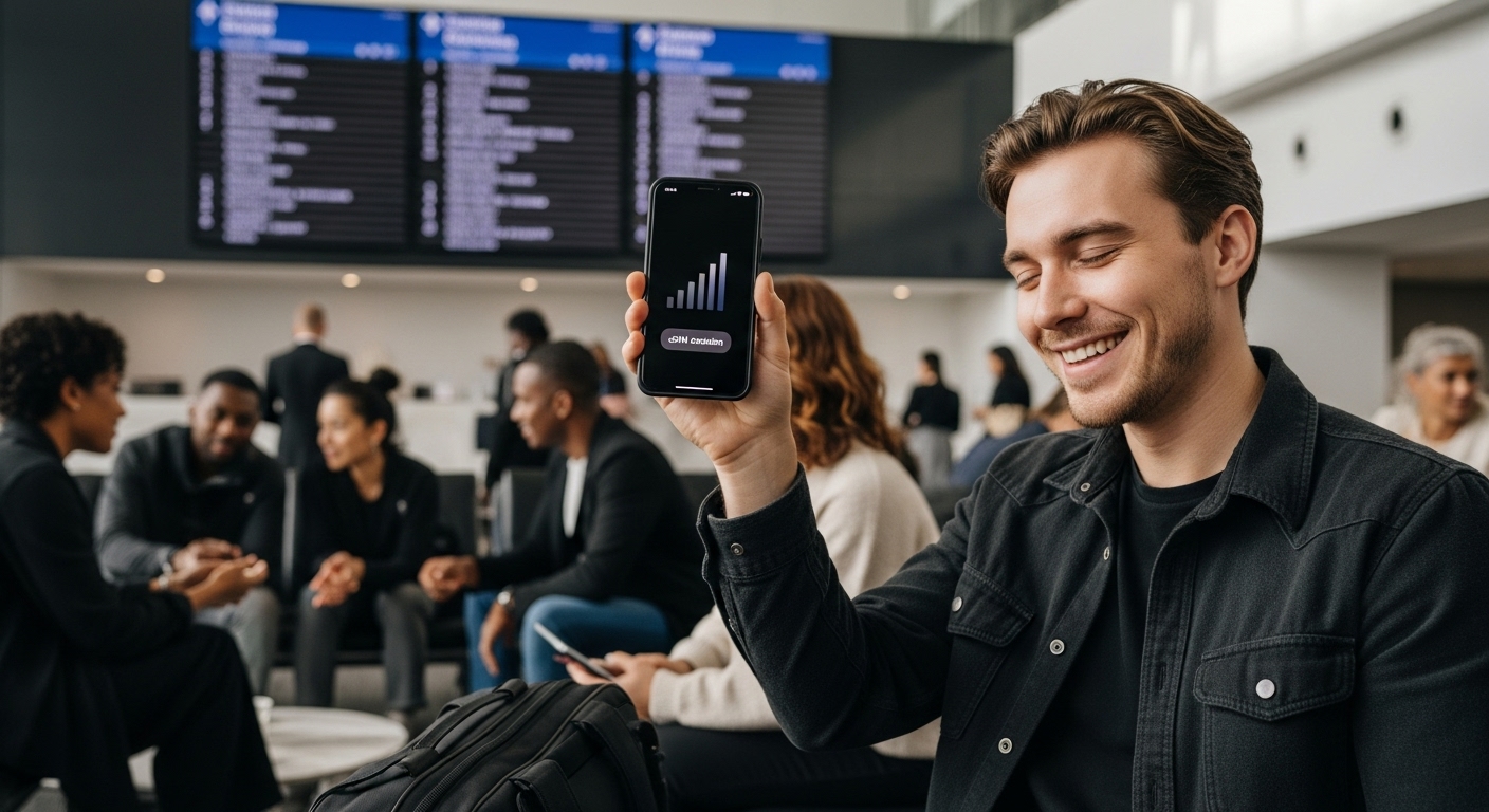 traveler airport eSIM activation
