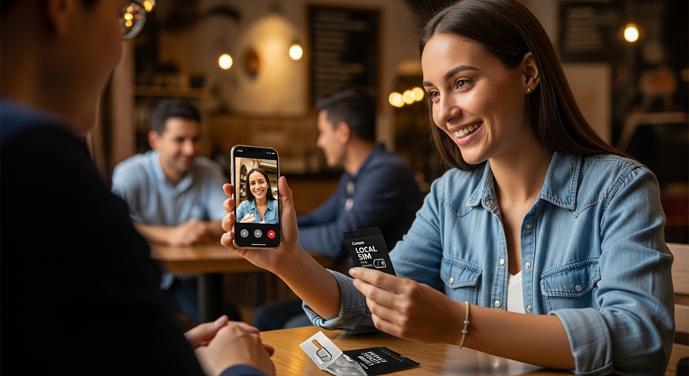 SIM local uso cotidiano conectividad