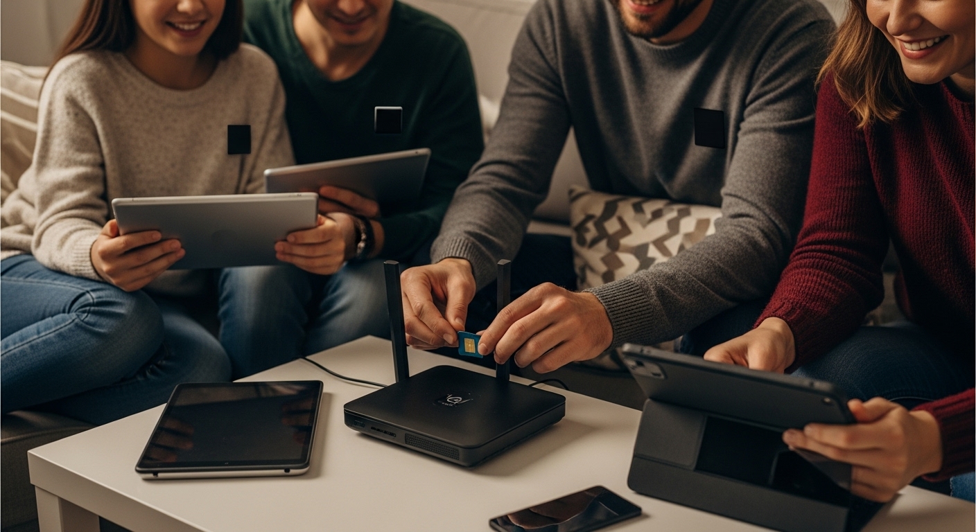 usage domestique carte sim data only