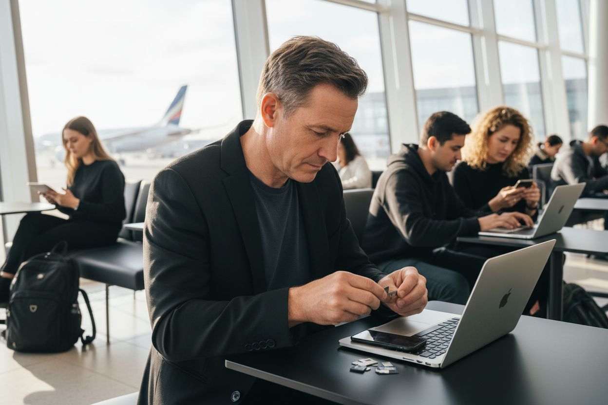 voyageur nano SIM aéroport