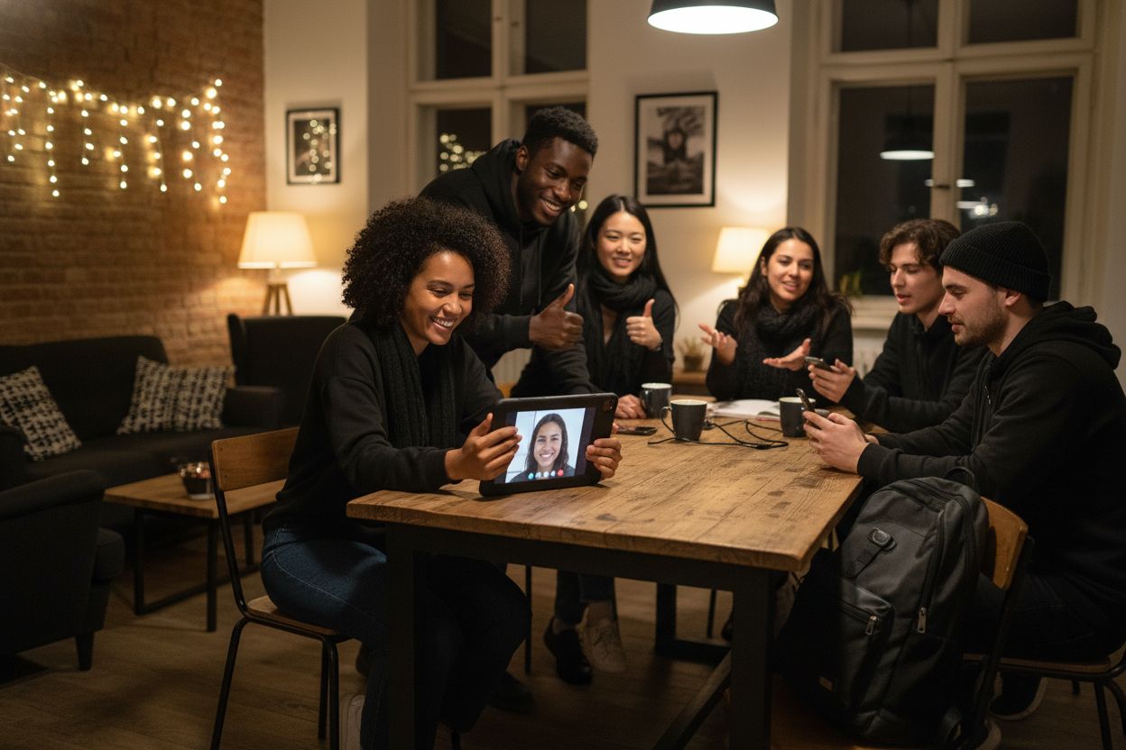 viajeros hostel comunicación móvil