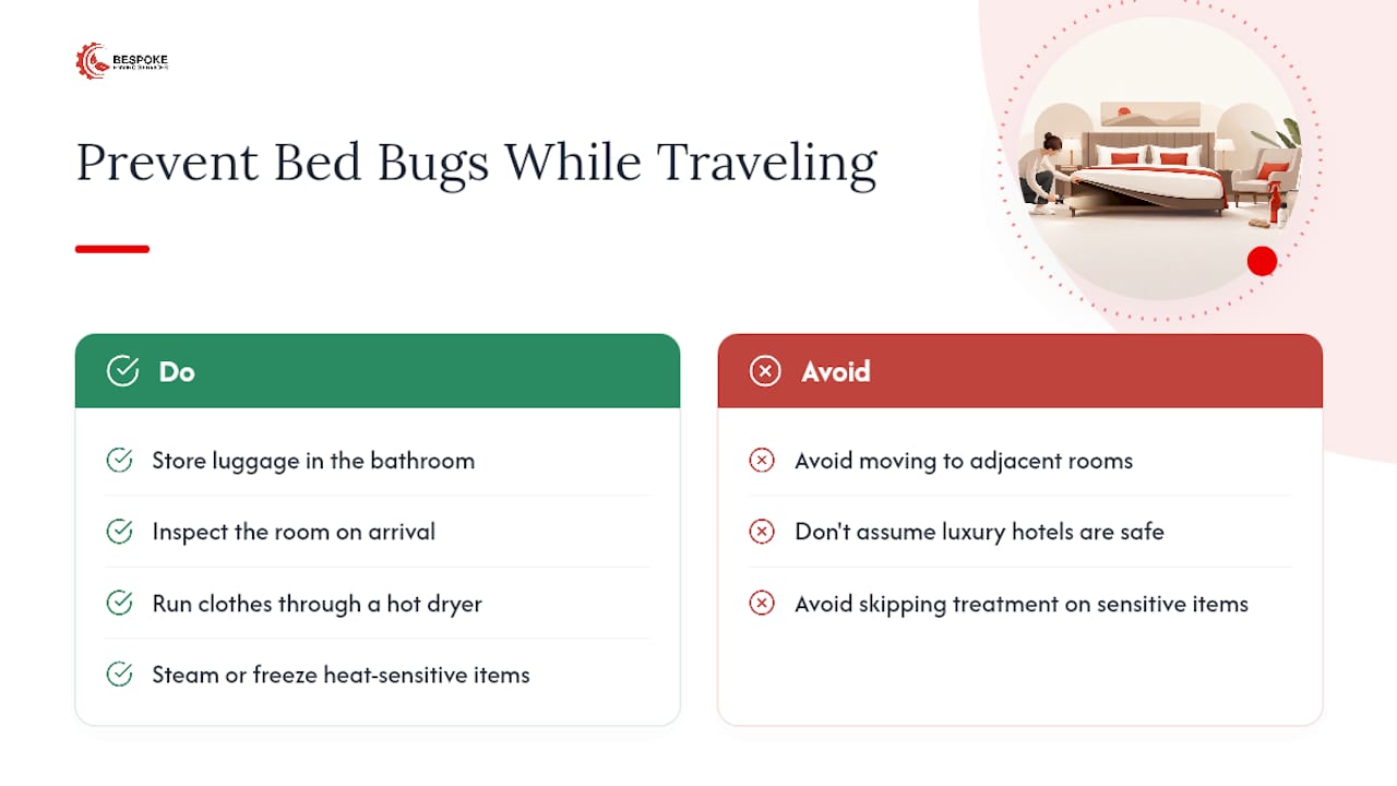 Frequently Asked Questions About Preventing Bed Bugs While Traveling — overview diagram