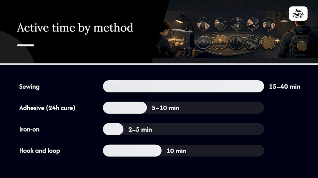 Comparison chart of patch attachment methods