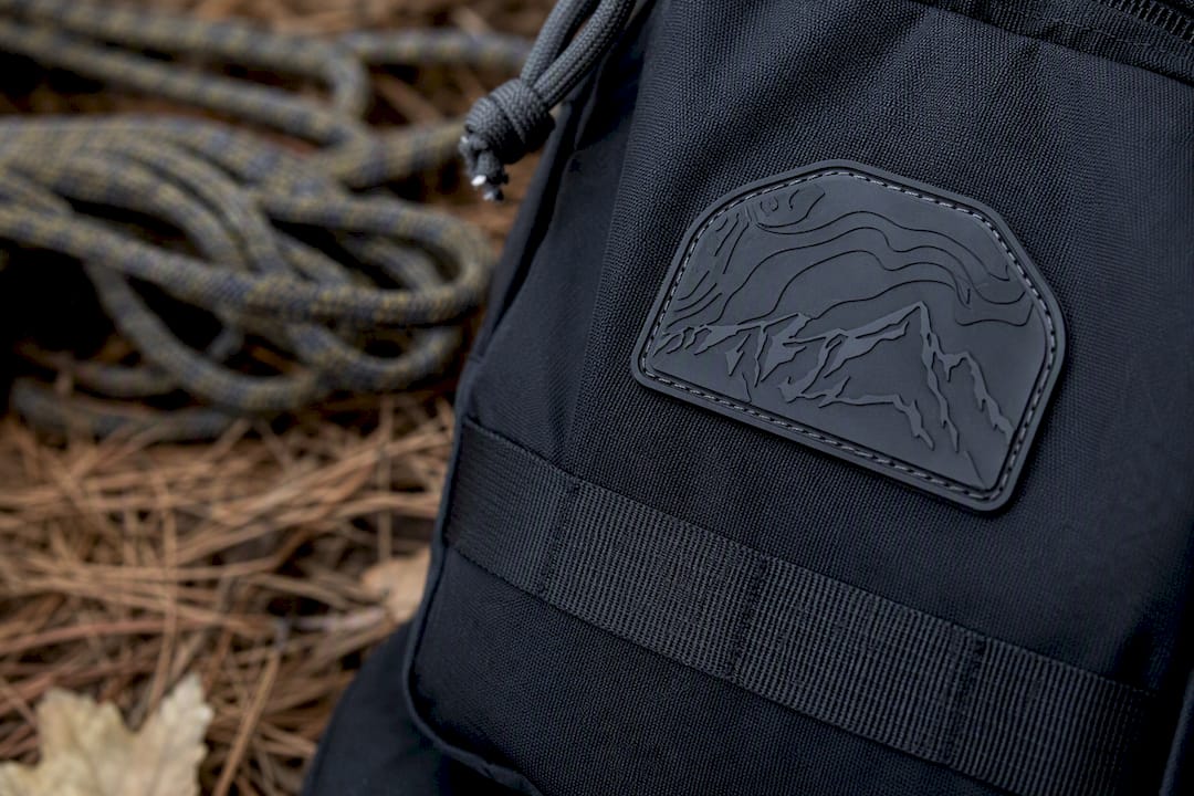Weatherproof PVC patch close-up with water droplets