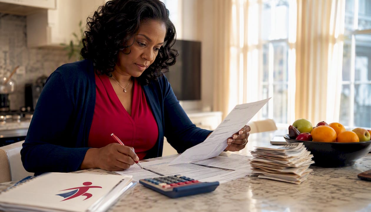 Tax professional reviewing IRS TIN Matching documents