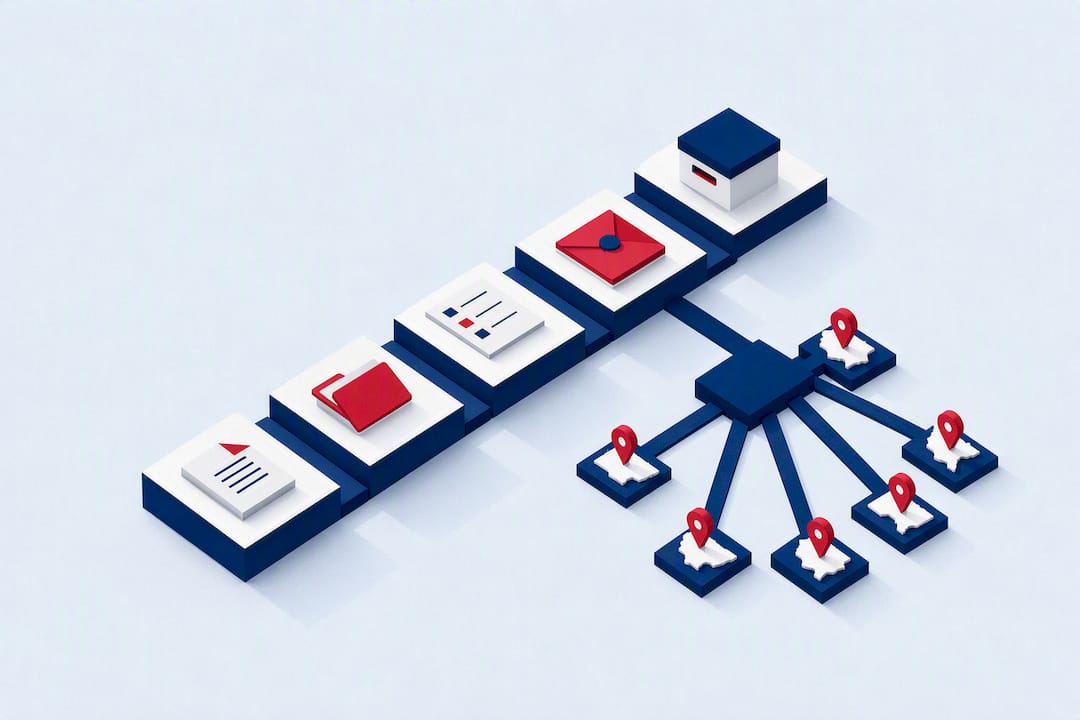 Isometric 1099 filing checklist title card