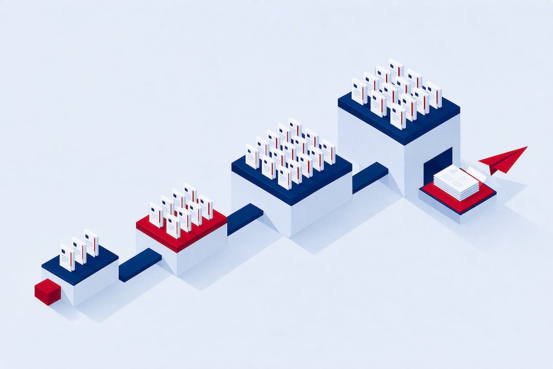 Isometric illustration of increasing W-2 filing costs