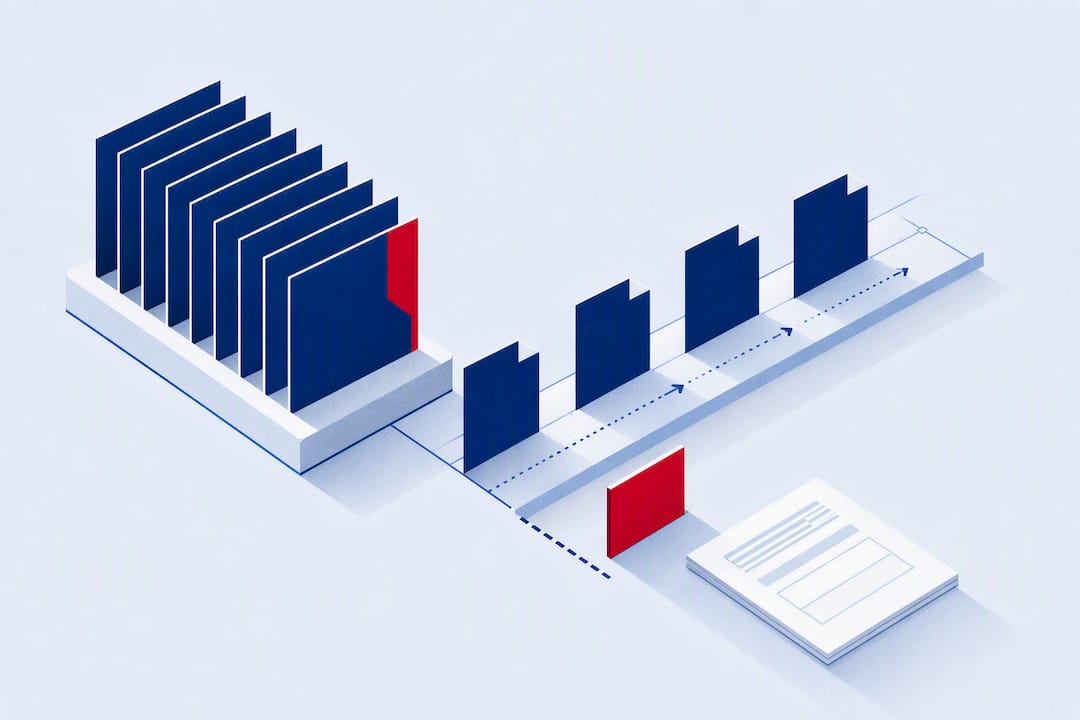 Isometric illustration of electronic 1099 filing