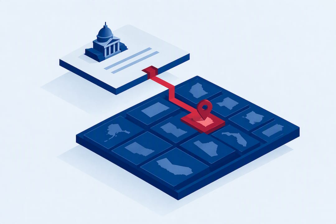 Isometric federal and state filing paths