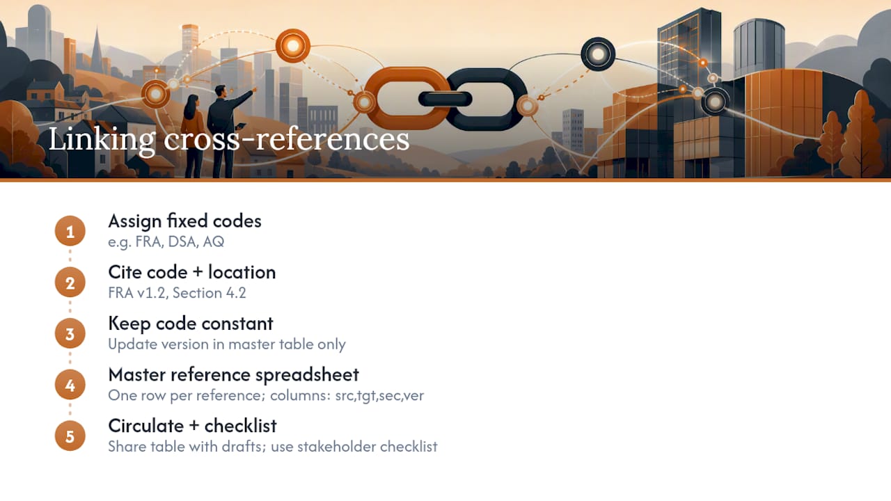 Methods for linking cross-references across multiple documents — overview diagram