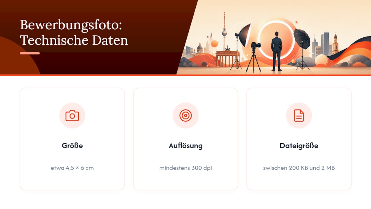 Übersicht: Format und Größe des Bewerbungsfotos – Welche Maße und Dateitypen sind üblich?