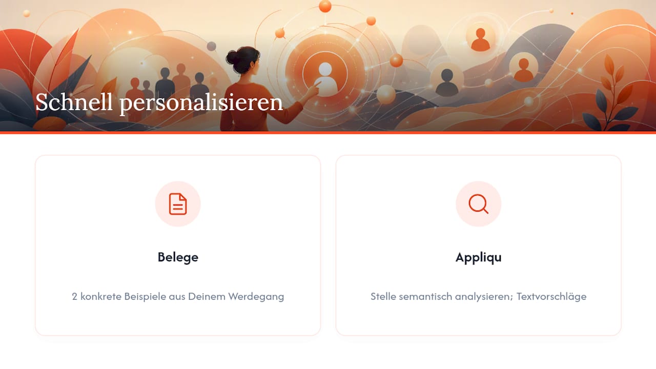 Wie individualisiere ich mein Anschreiben ohne viel Zeitaufwand? — overview diagram