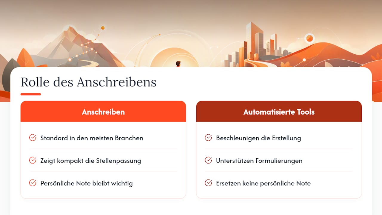 Ist ein Anschreiben bei einer Bewerbung noch zeitgemäß? — overview diagram