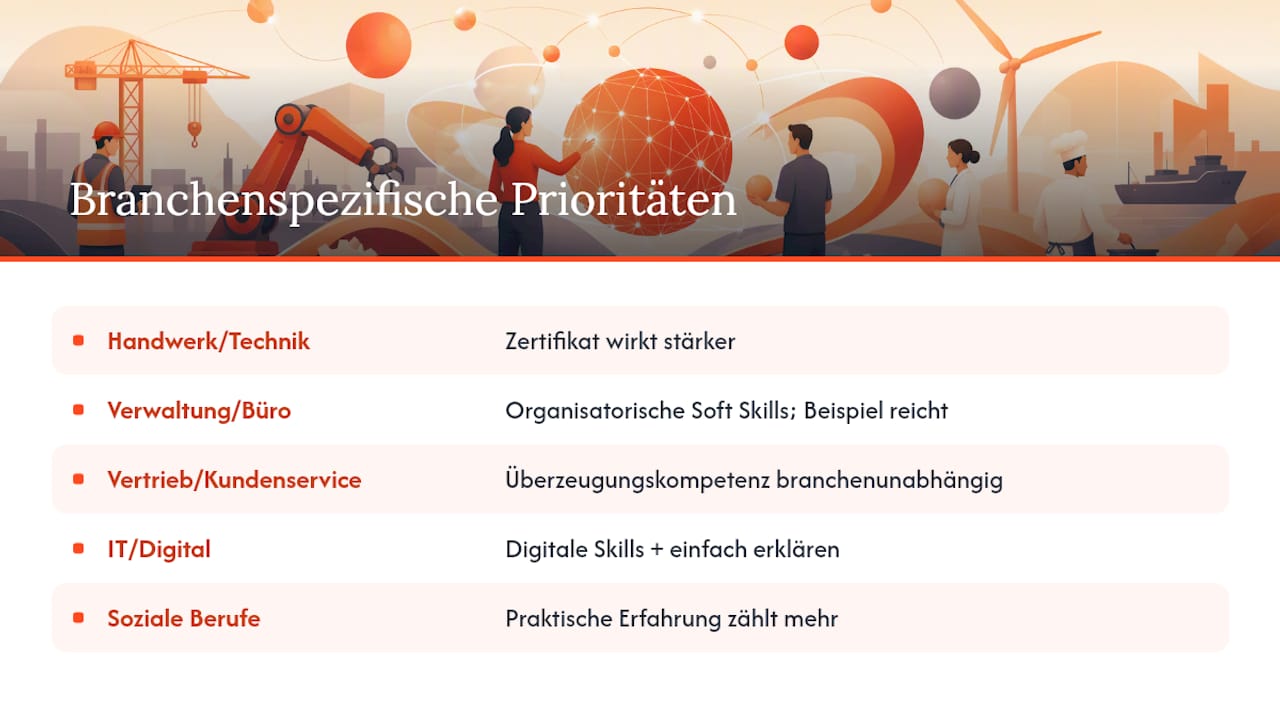 Branchenspezifische Unterschiede bei übertragbaren Fähigkeiten: overview diagram