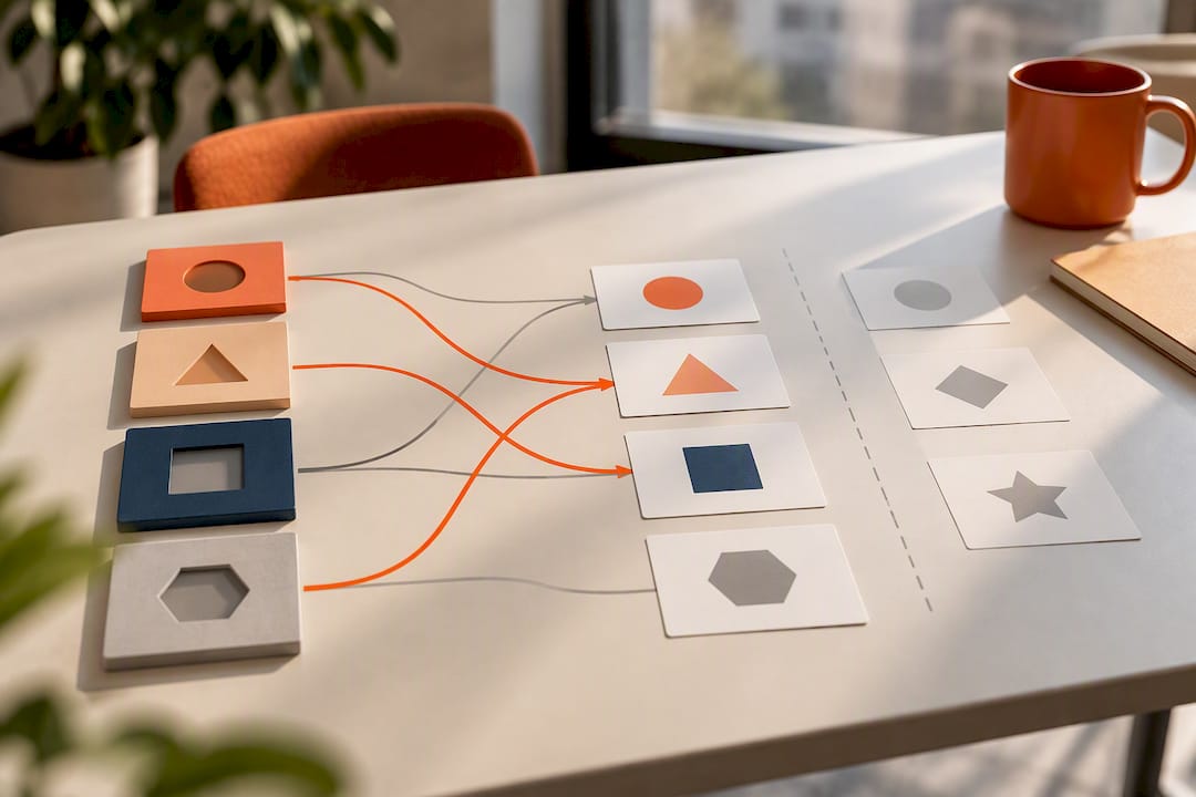 Illustration zum Vergleich geeigneter Arbeitsproben