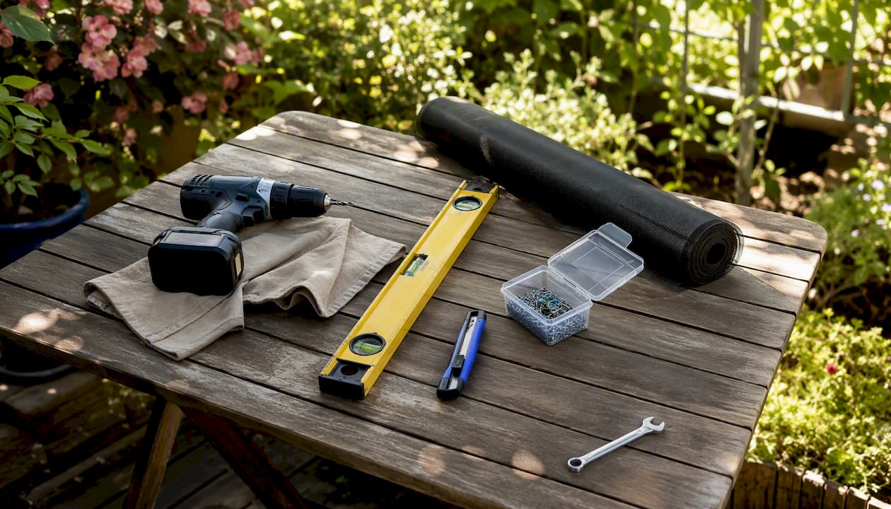 Équipement indispensable pour installer facilement une moustiquaire sur l’établi de l’atelier
