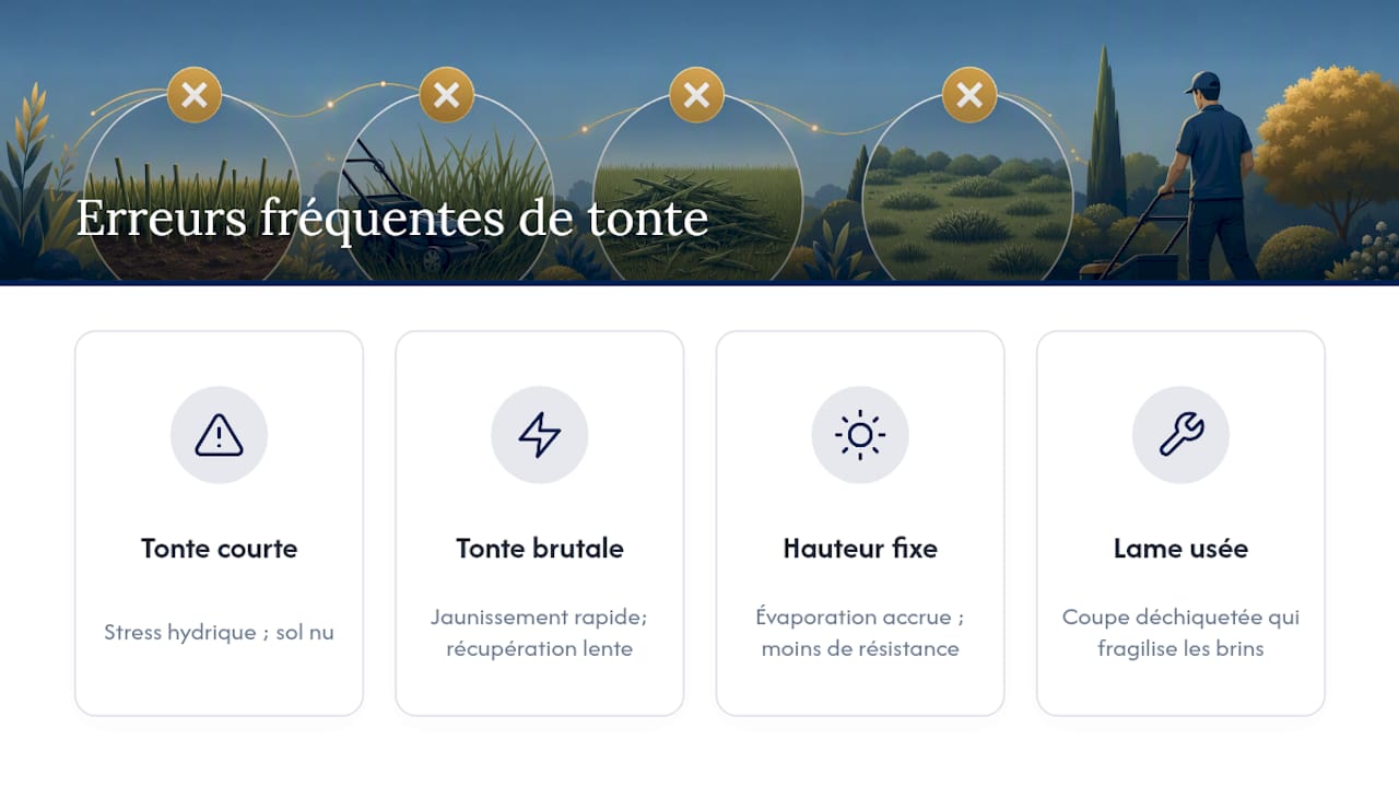Quatre erreurs courantes lors de la tonte