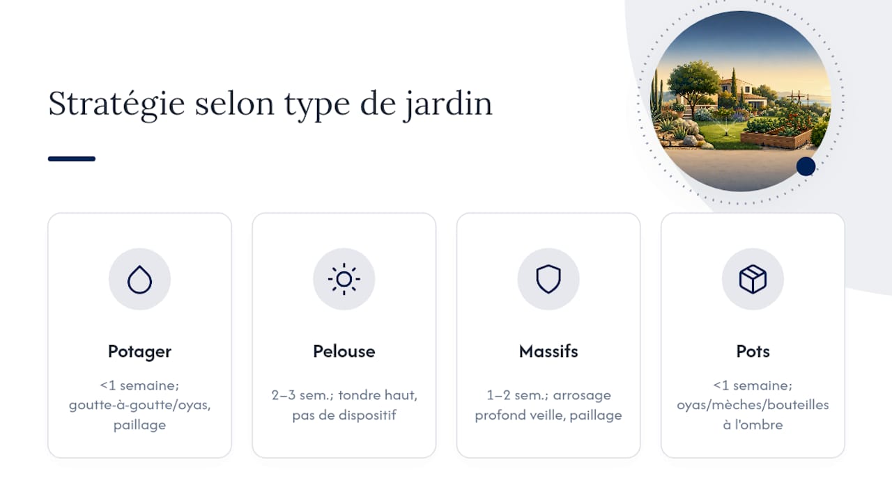 Comparaison des méthodes selon le type de jardin