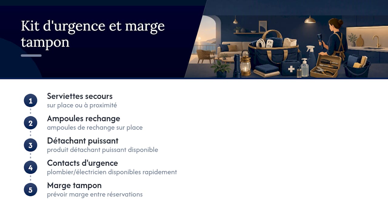Contenu d’une trousse de secours pour le ménage