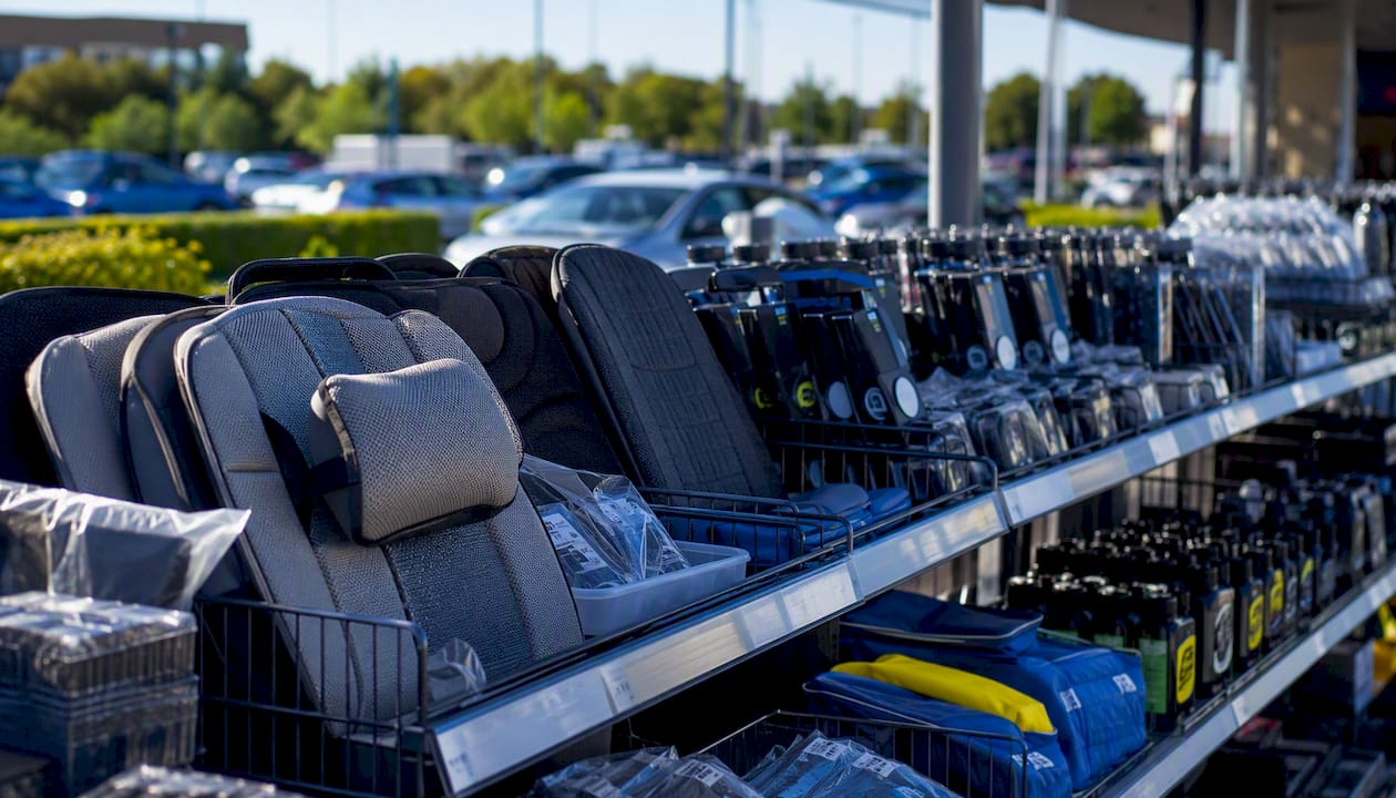 Ampia scelta di accessori auto a prezzi convenienti in esposizione