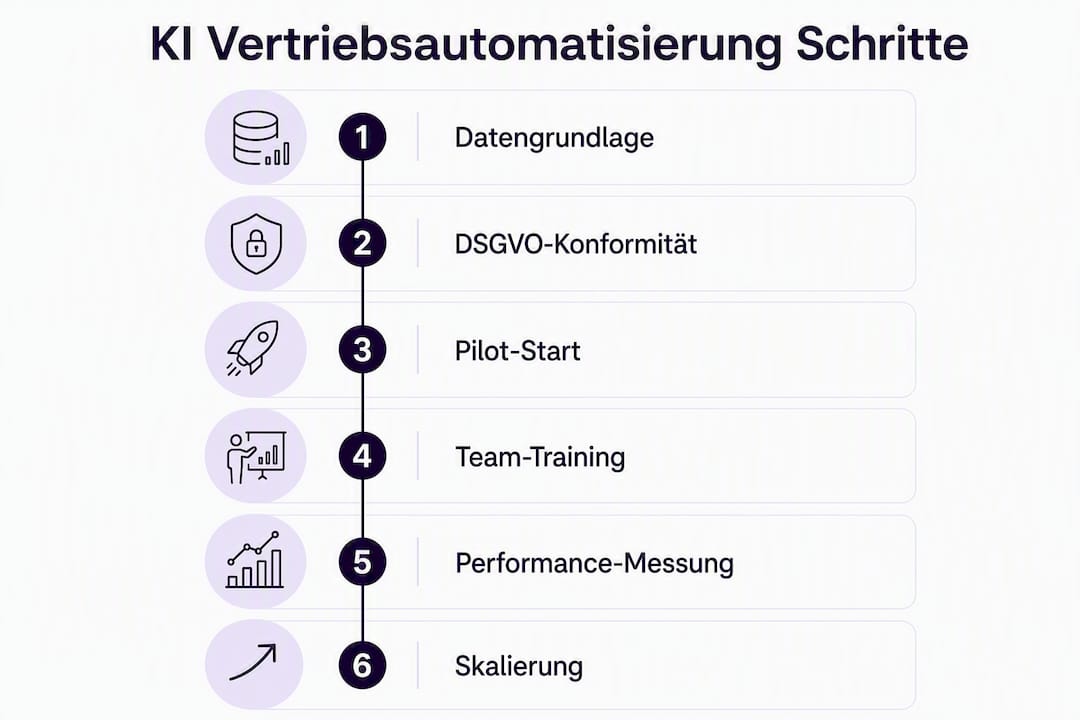 Sechsstufiger Leitfaden: So automatisieren Sie Ihren Vertrieb mit KI