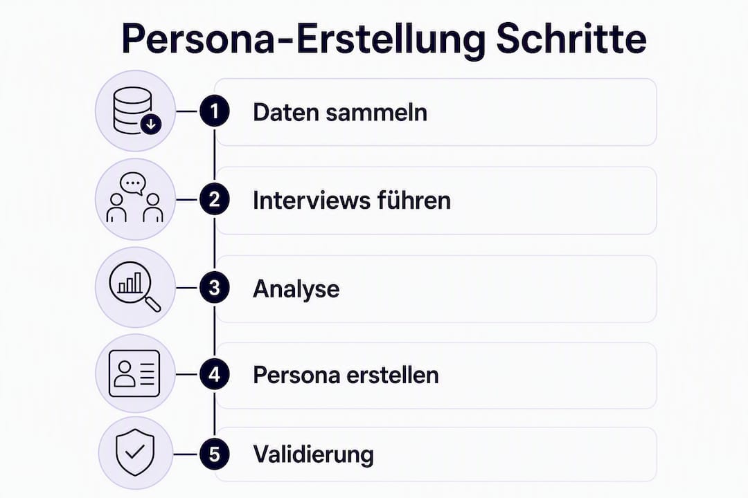Schritt-für-Schritt-Anleitung: So erstellen Sie eine überzeugende Persona (Infografik)