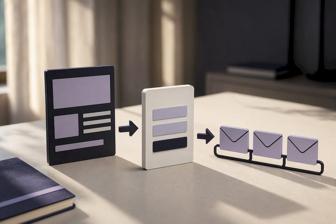 Isometrischer Landingpage-E-Mail-Funnel-Prozess