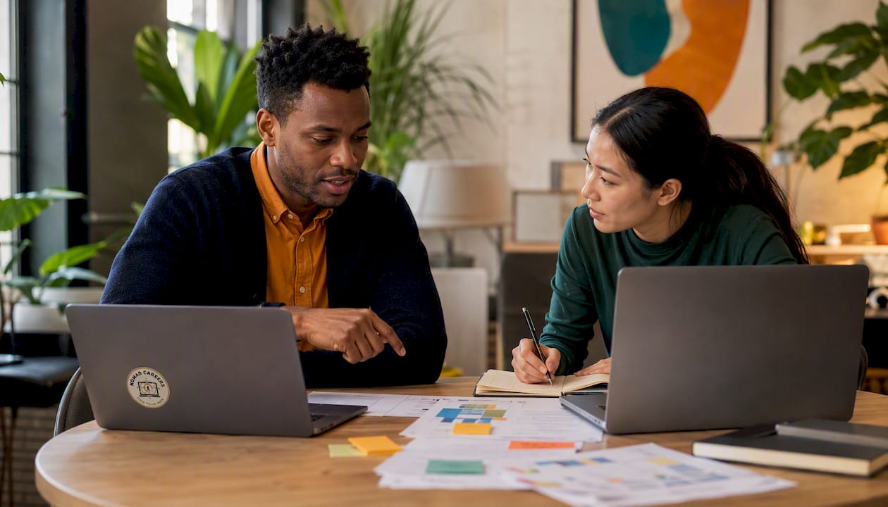 Professionals comparing payroll software options