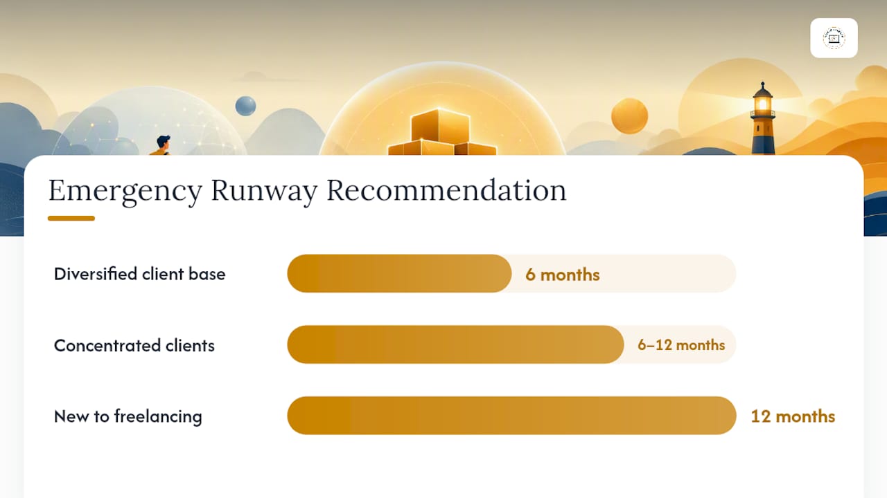Emergency runway recommendations by client stability