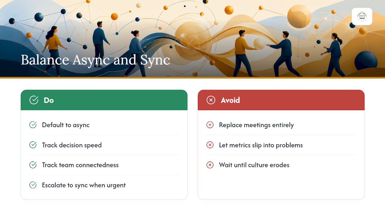 Getting the Balance Right Between Async and Sync — overview diagram
