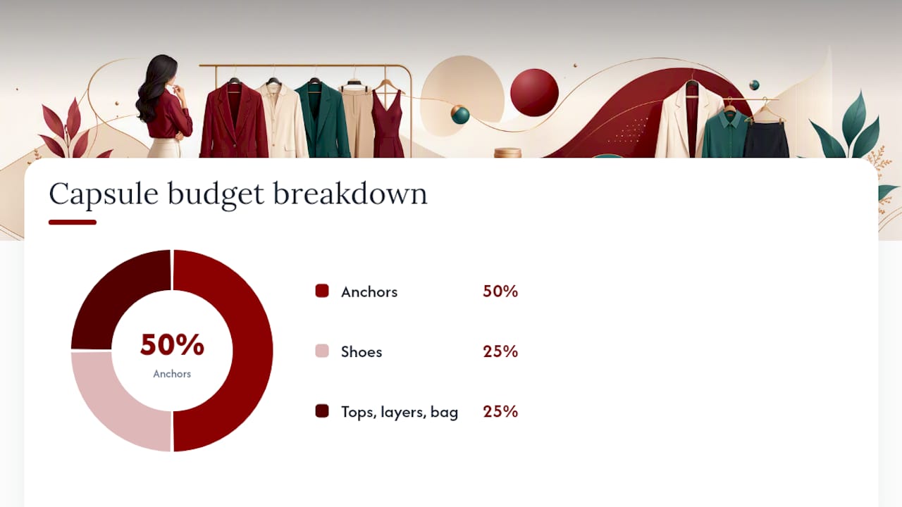 What a Capsule Wardrobe Actually Costs, Piece by Piece — overview diagram