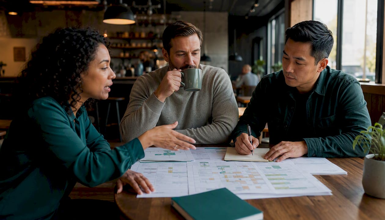 Investors discussing cost segregation study