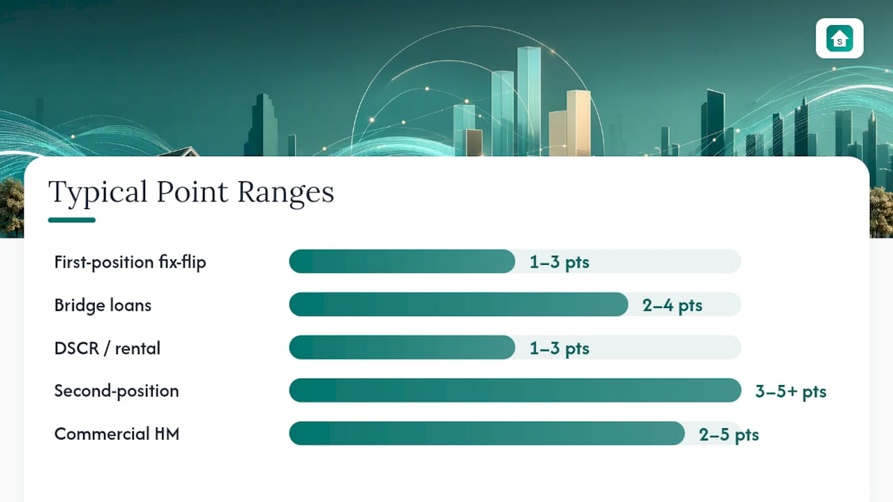 Diagram comparing hard money loan point structures