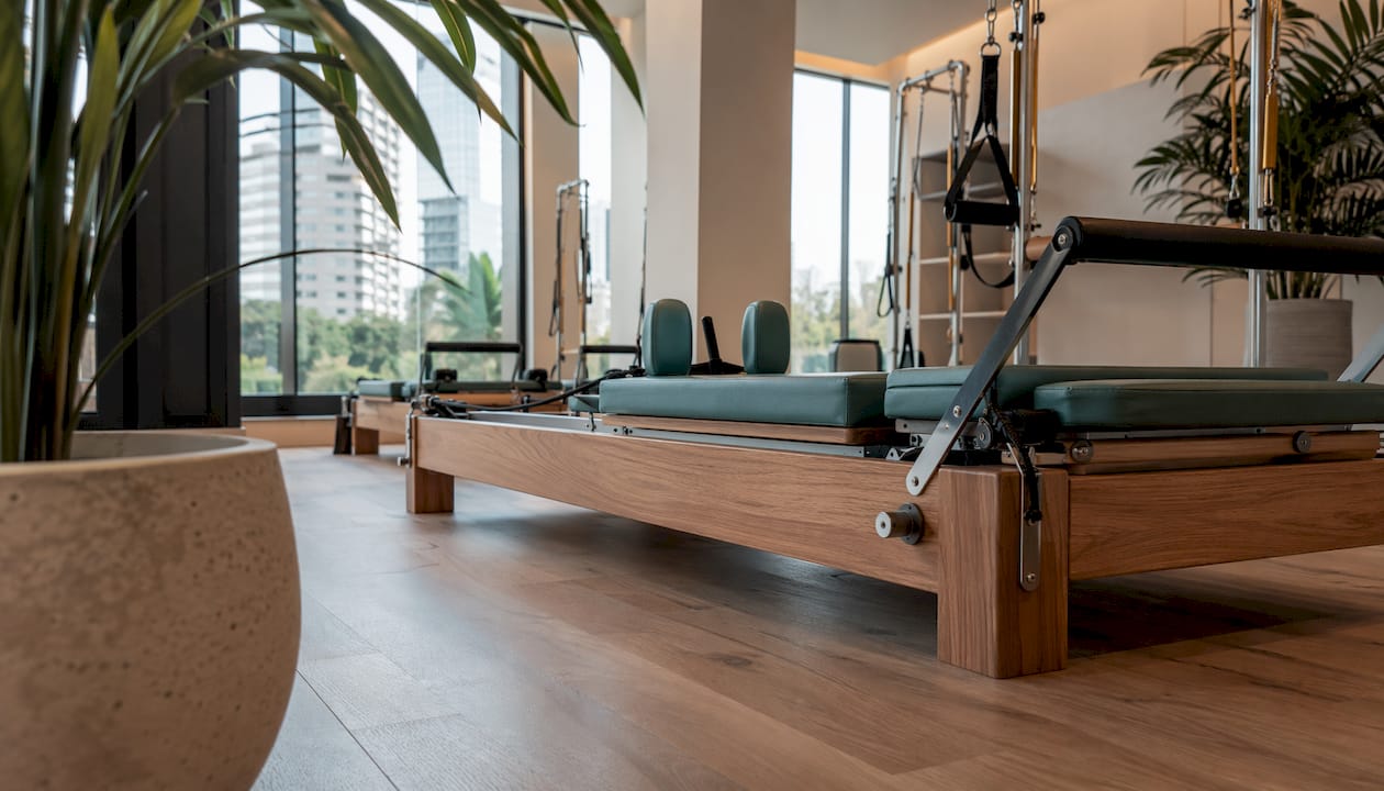 Reformer premium disponible para prueba en el piso de exhibición de nuestra tienda en la Ciudad de México.