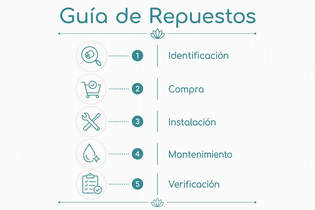 Guía visual: pasos clave para solicitar repuestos de reformer profesional