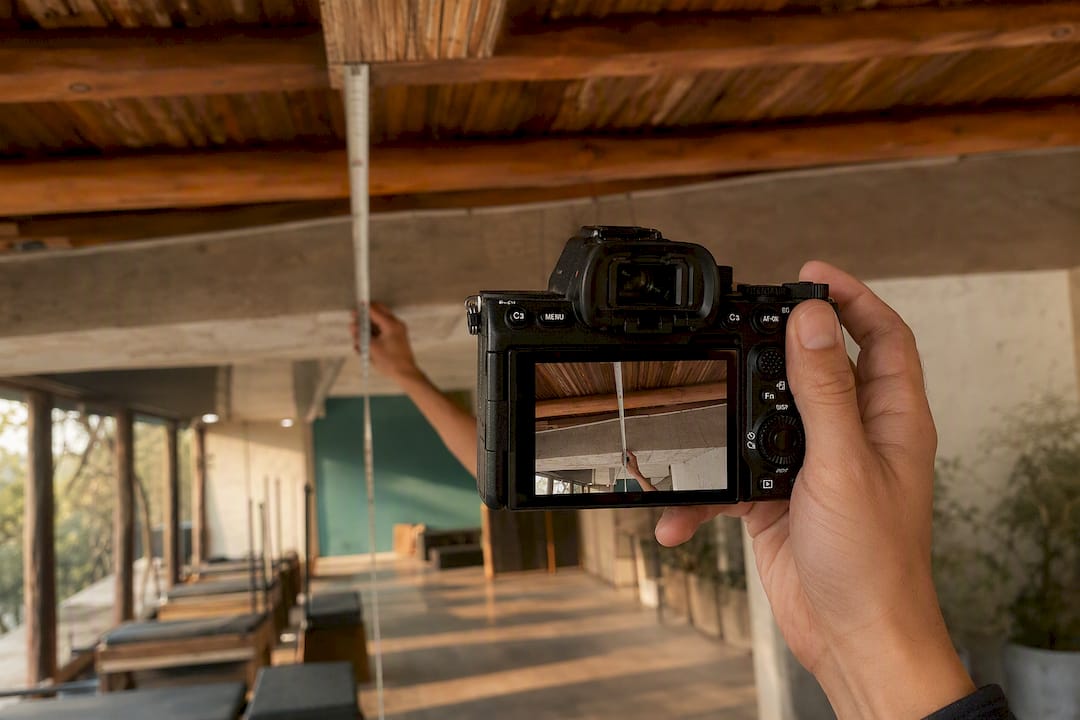Documenting measurements with photos in Pilates studio