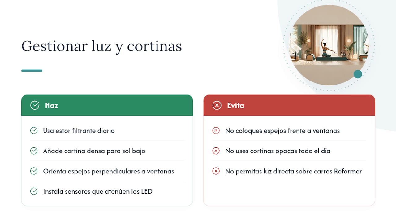Esquema para controlar la entrada de luz natural