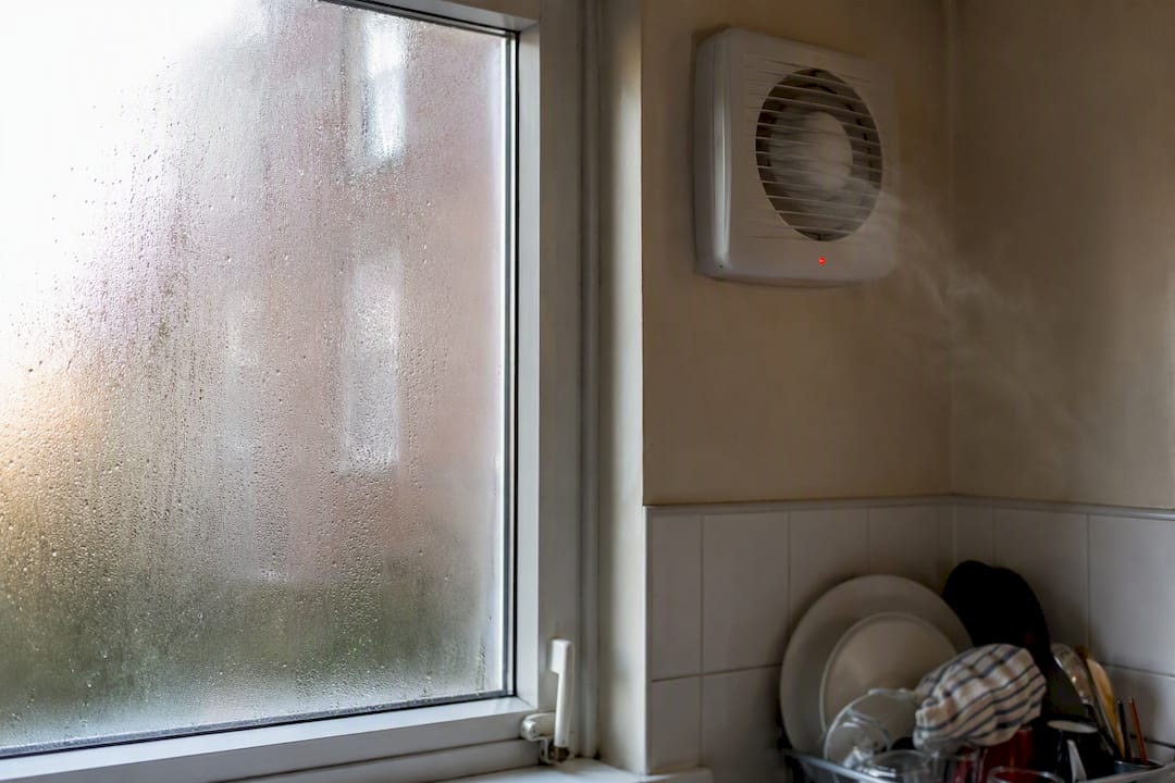 Condensation on window with extractor fan