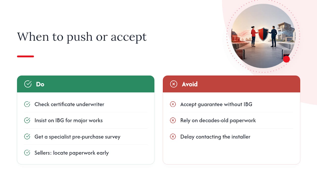 When to accept the paperwork and when to push for more — overview diagram