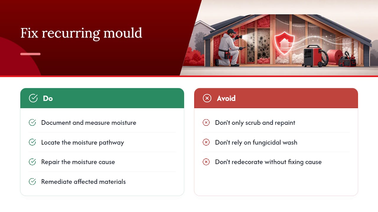Lessons from decades of damp, mould, and timber work — overview diagram